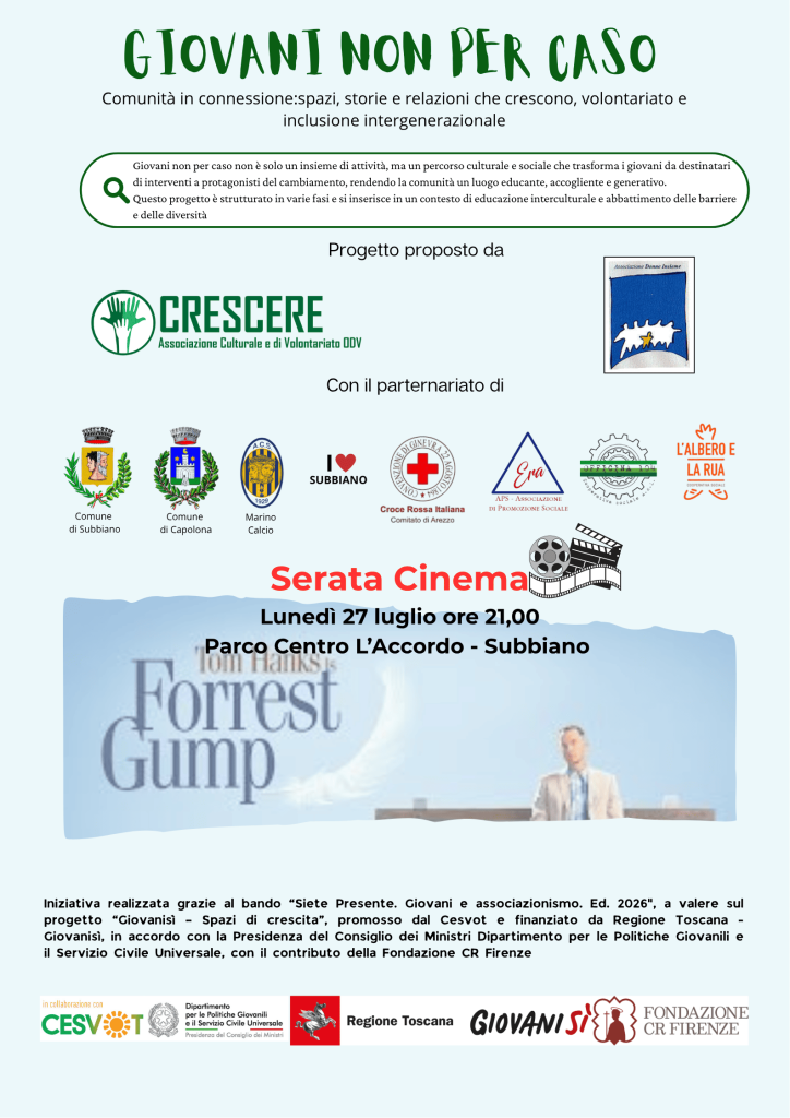 Serata Cinema 27 luglio