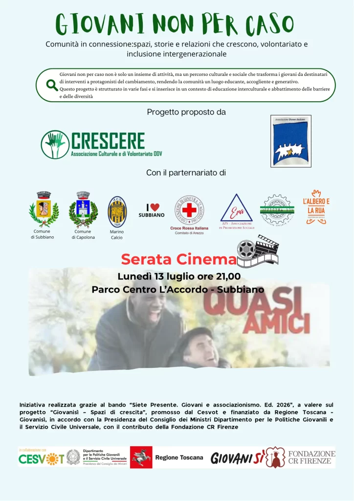 🎬🌿 Serata Cinema all'Aperto al Parco L'Accordo 🌿🎬